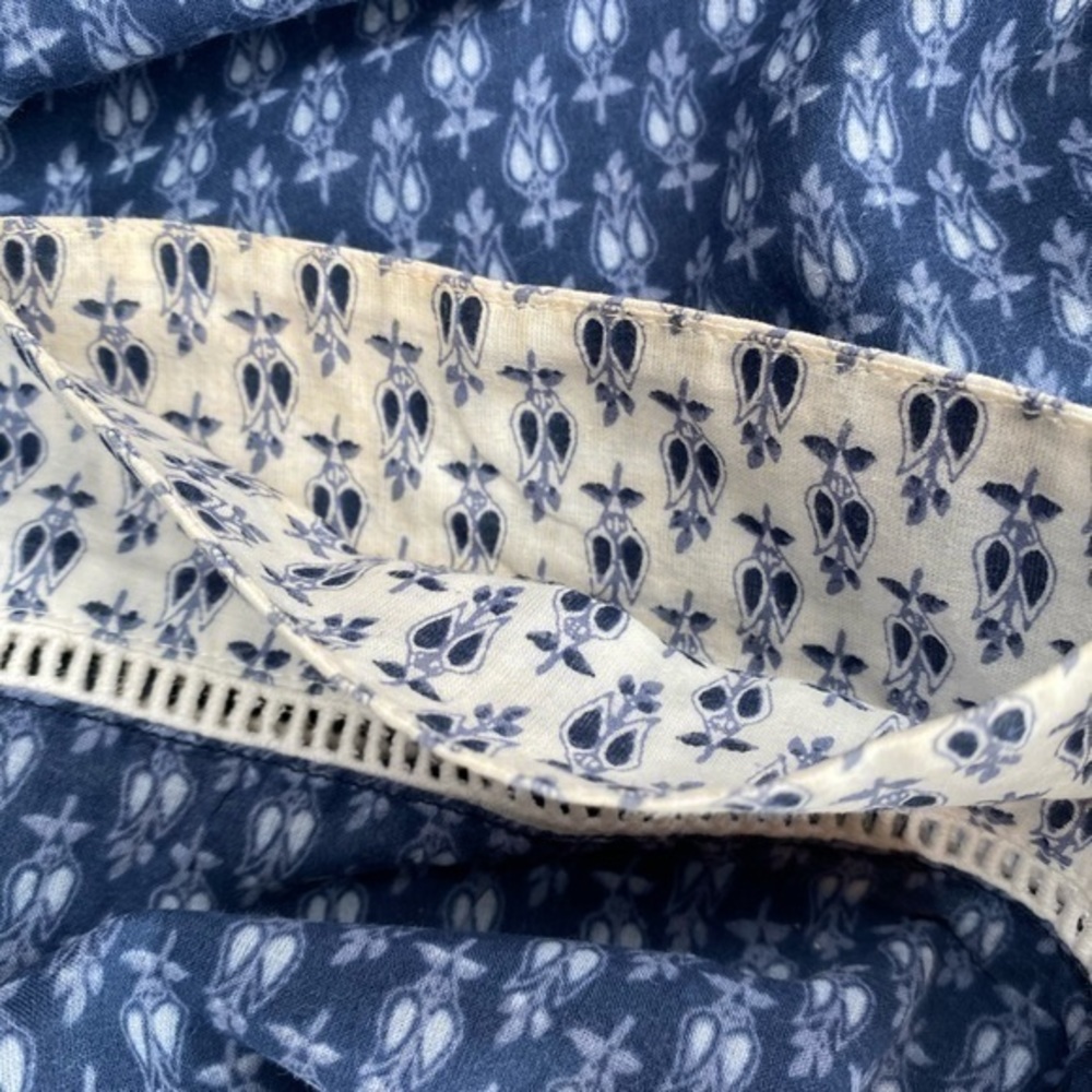 Tory Burch Tunic Blue and Creme Colored - Picture 7 of 12